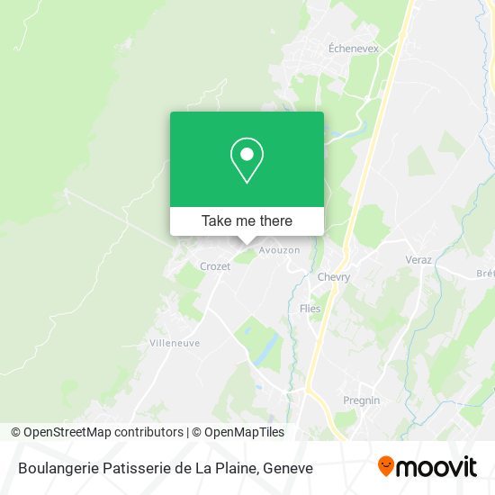 Boulangerie Patisserie de La Plaine map