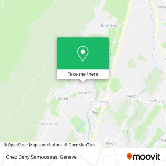 Chez Dany Samoussas map
