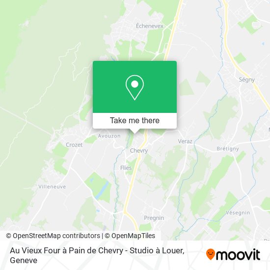Au Vieux Four à Pain de Chevry - Studio à Louer map