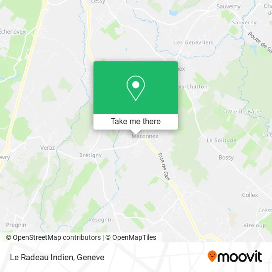 Le Radeau Indien map