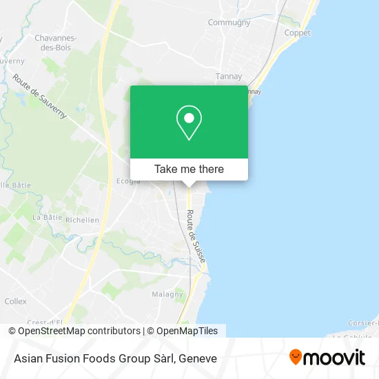 Asian Fusion Foods Group Sàrl map
