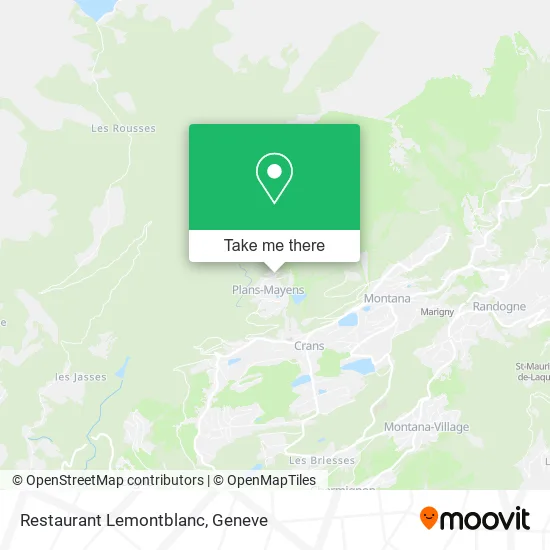 Restaurant Lemontblanc map