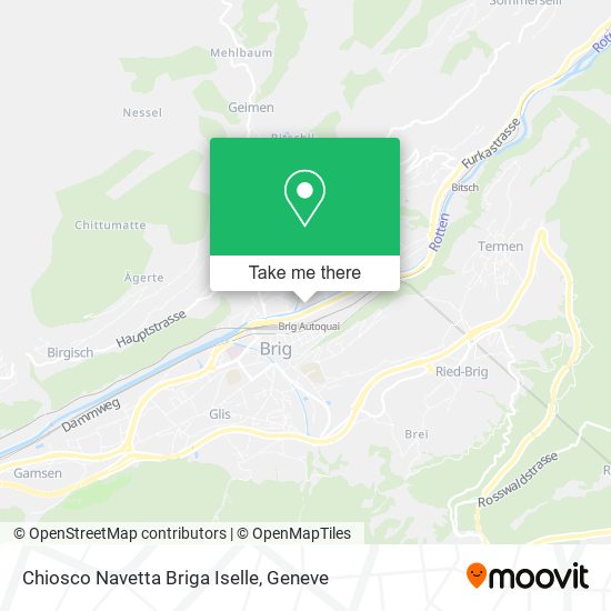 Chiosco Navetta Briga Iselle map