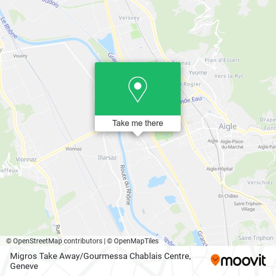 Migros Take Away / Gourmessa Chablais Centre map