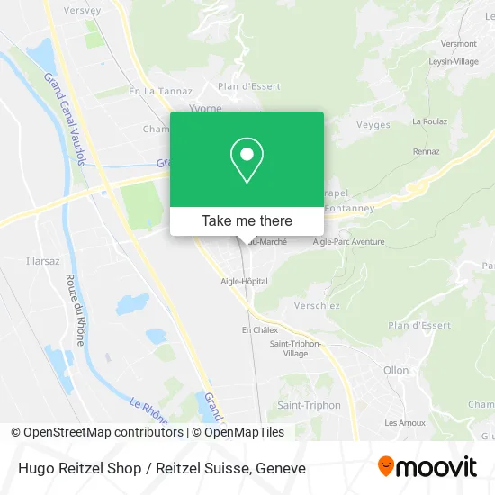 Hugo Reitzel Shop / Reitzel Suisse map
