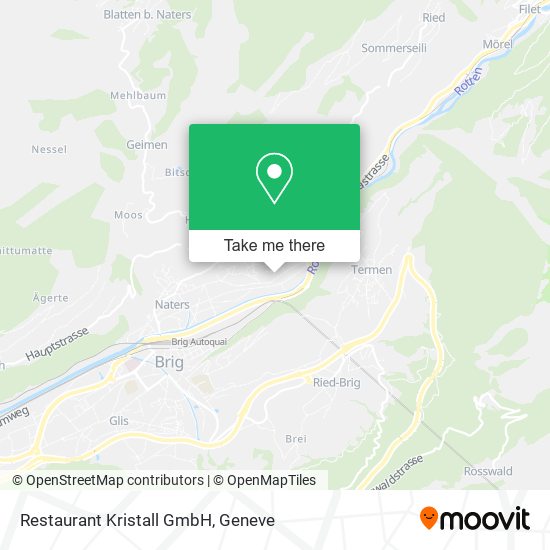 Restaurant Kristall GmbH map