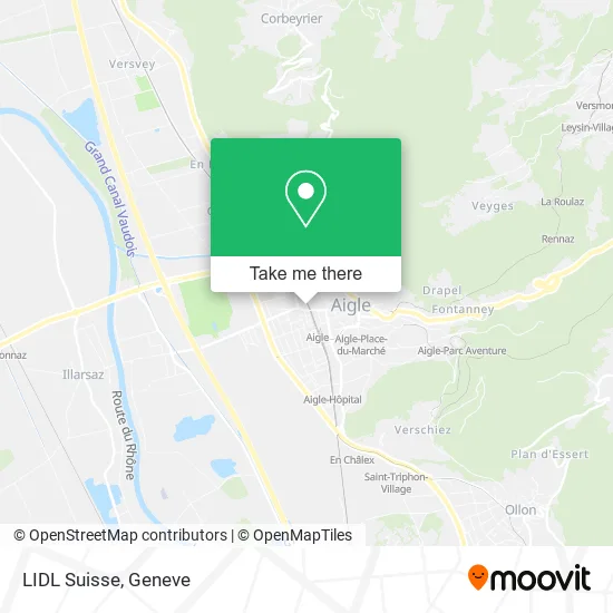 LIDL Suisse map