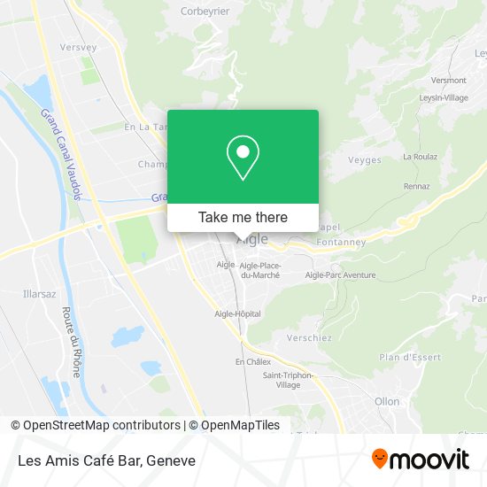 Les Amis Café Bar map