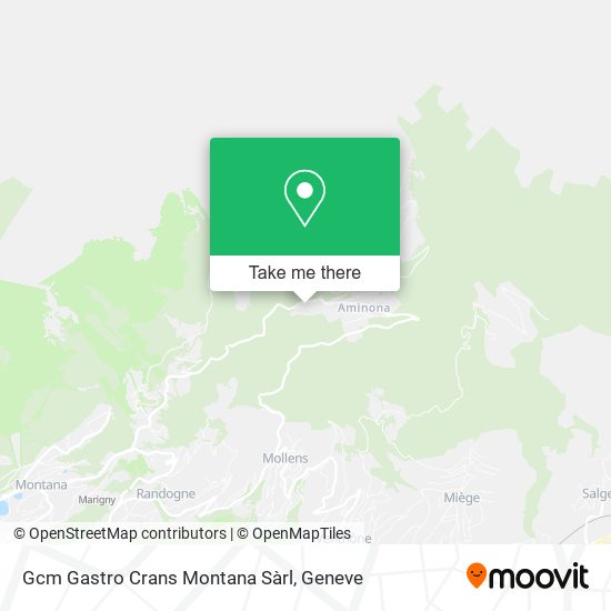 Gcm Gastro Crans Montana Sàrl map
