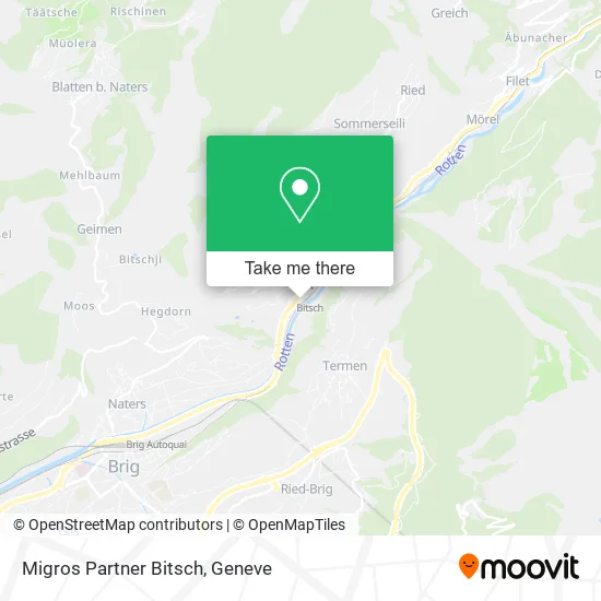 Migros Partner Bitsch map