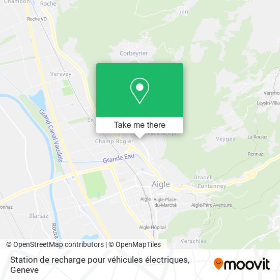 Station de recharge pour véhicules électriques map