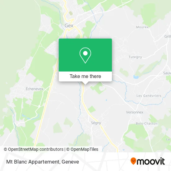 Mt Blanc Appartement map