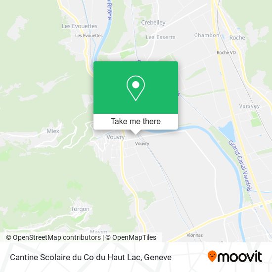 Cantine Scolaire du Co du Haut Lac map