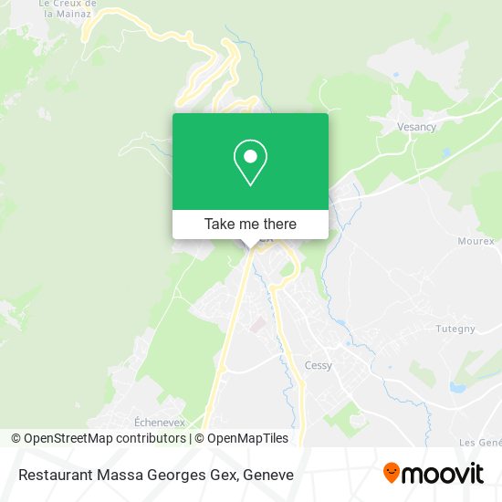 Restaurant Massa Georges Gex map