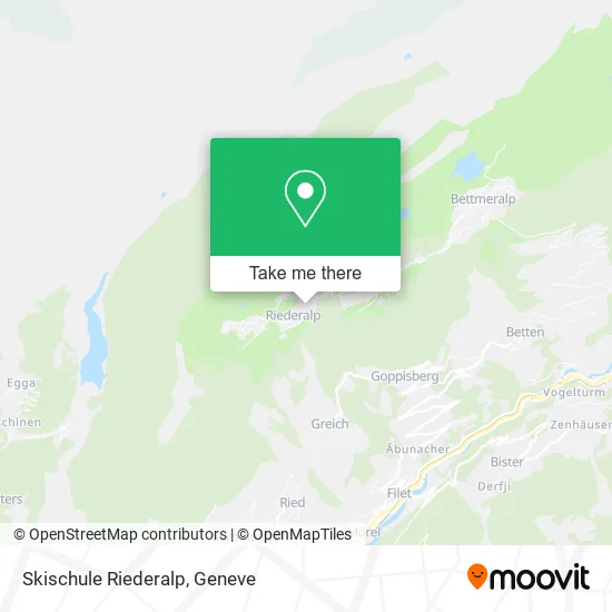 Skischule Riederalp map
