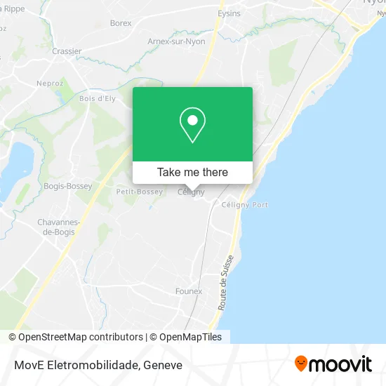 MovE Eletromobilidade map