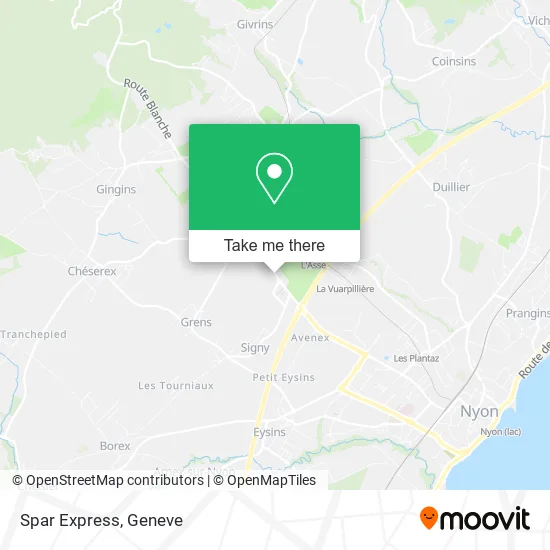 Spar Express map