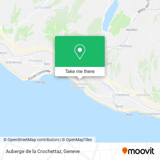 Auberge de la Crochettaz map