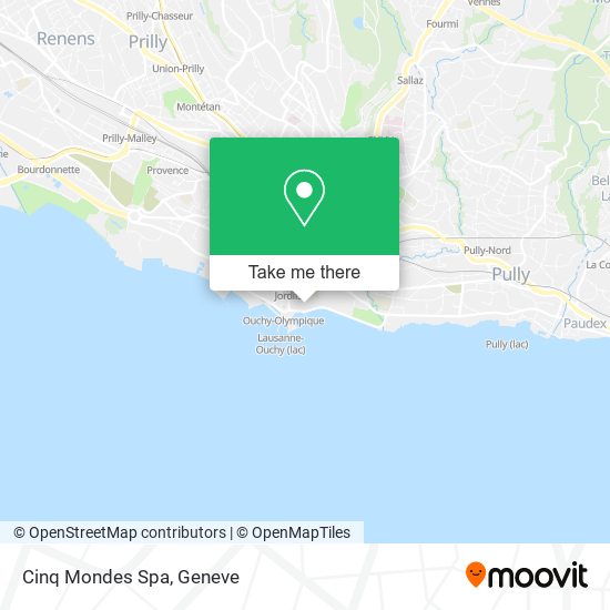 Cinq Mondes Spa map