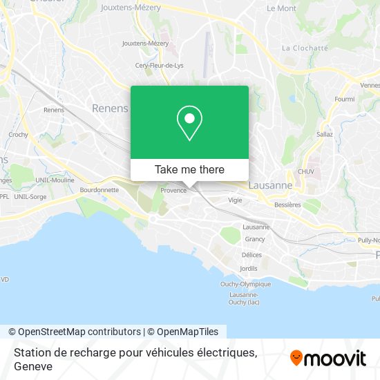 Station de recharge pour véhicules électriques map