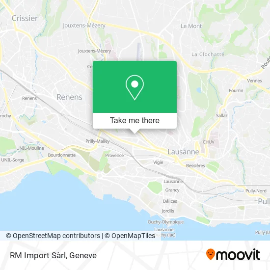 RM Import Sàrl map