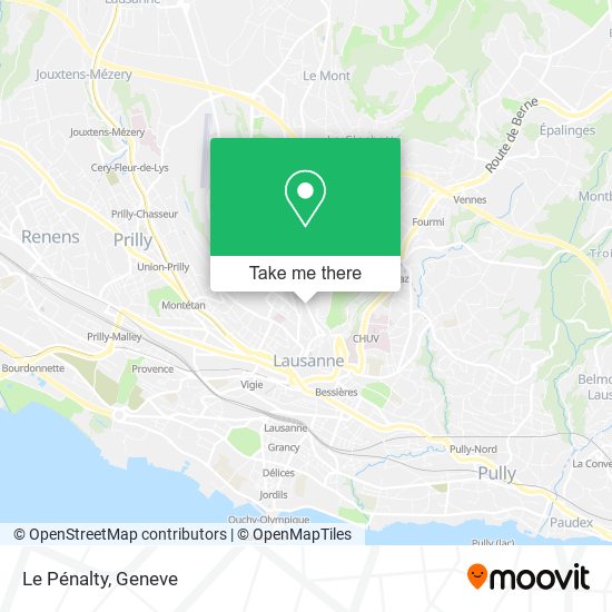 Le Pénalty map