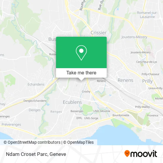 Ndam Croset Parc map