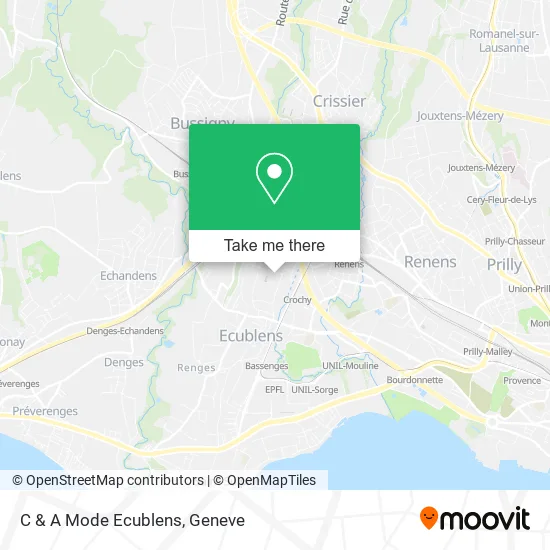 C & A Mode Ecublens map