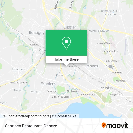 Caprices Restaurant map