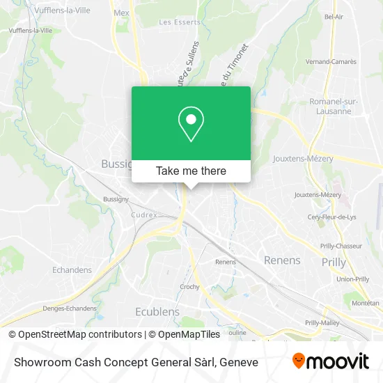 Showroom Cash Concept General Sàrl map