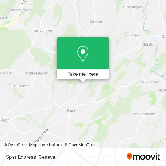 Spar Express map