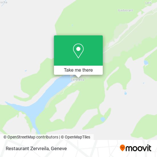 Restaurant Zervreila map