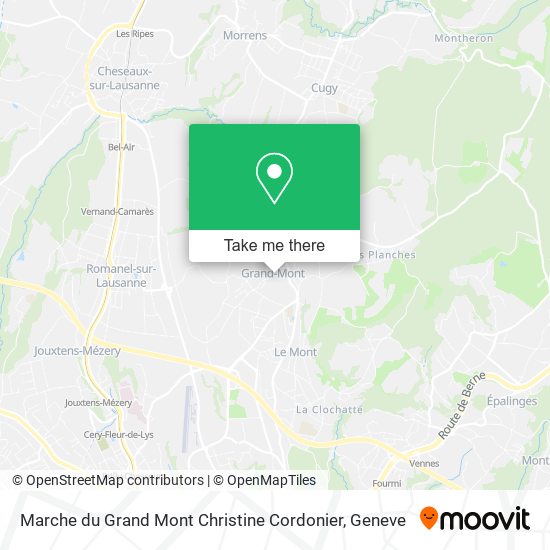 Marche du Grand Mont Christine Cordonier map