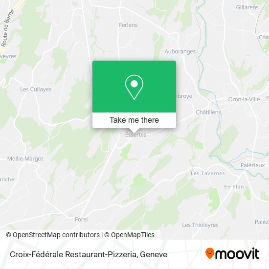 Croix-Fédérale Restaurant-Pizzeria map