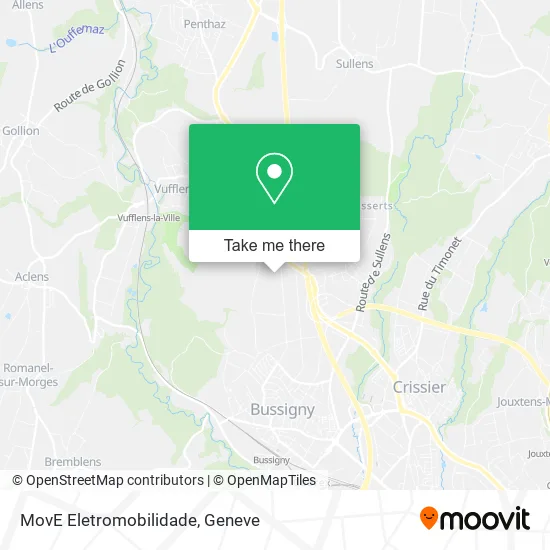 MovE Eletromobilidade map