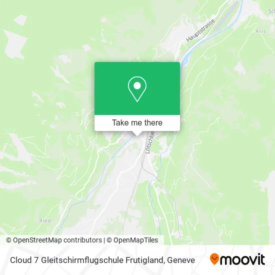 Cloud 7 Gleitschirmflugschule Frutigland map