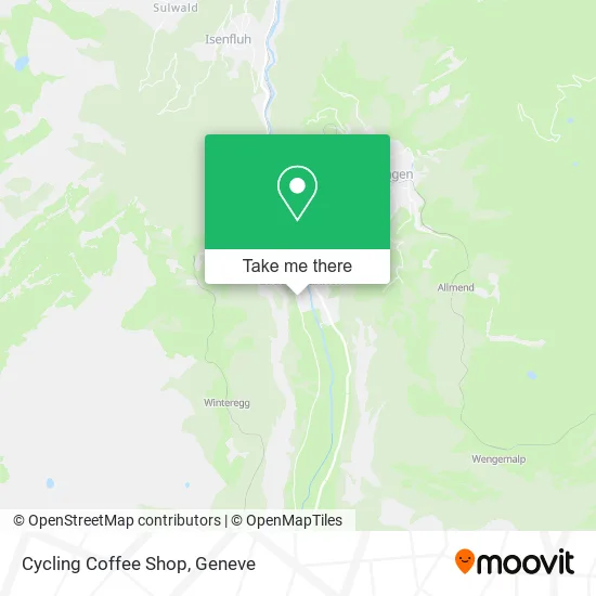 Cycling Coffee Shop map