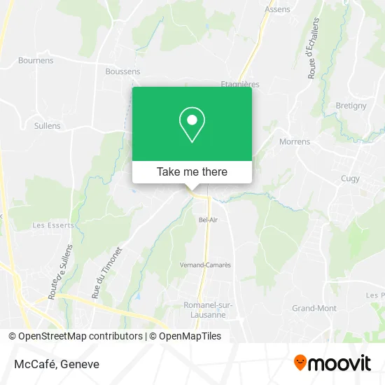 McCafé map