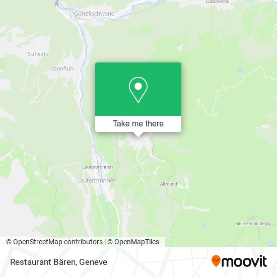 Restaurant Bären map