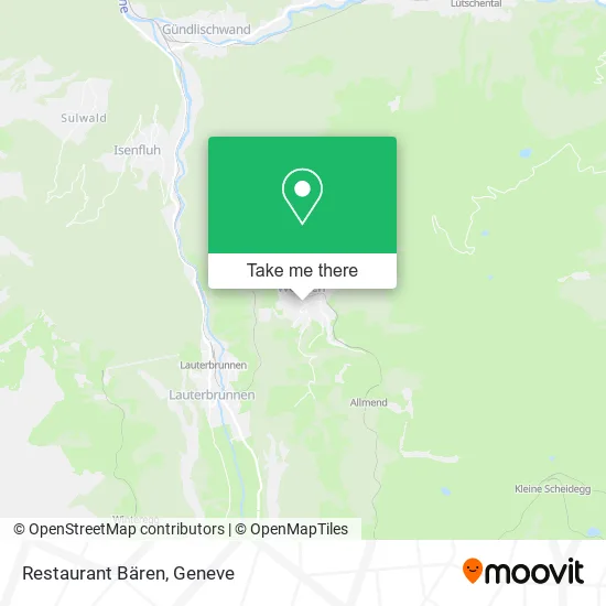 Restaurant Bären map