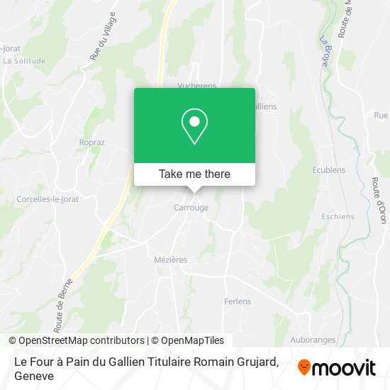 Le Four à Pain du Gallien Titulaire Romain Grujard map