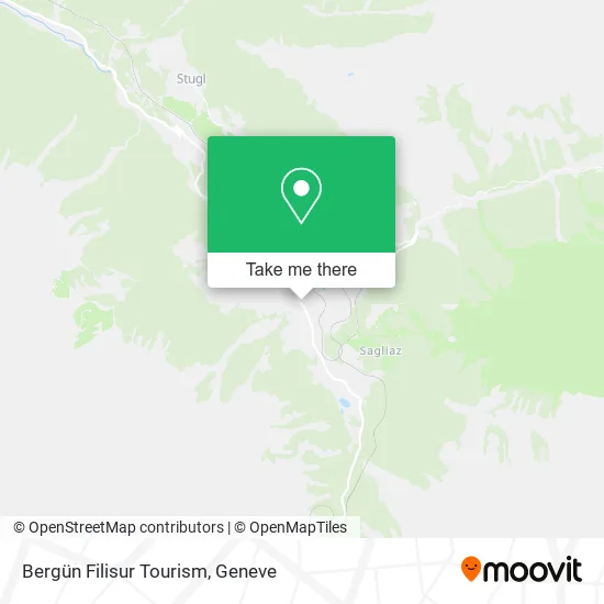 Bergün Filisur Tourism map