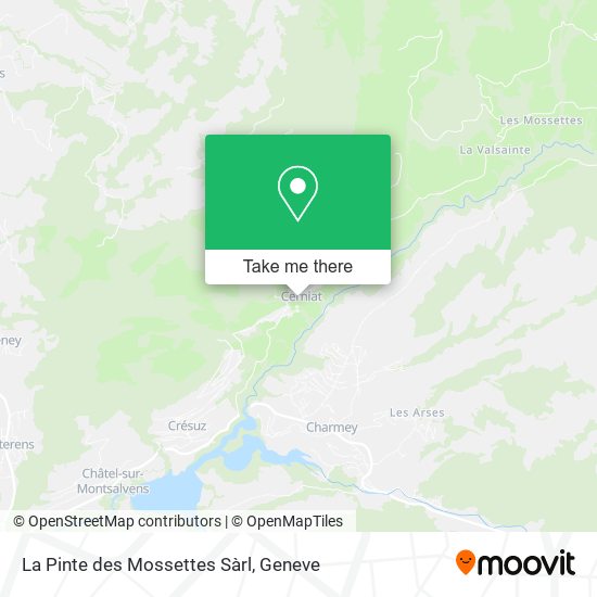 La Pinte des Mossettes Sàrl map