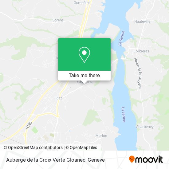 Auberge de la Croix Verte Gloanec map