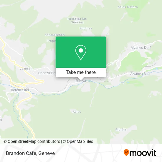 Brandon Cafe map