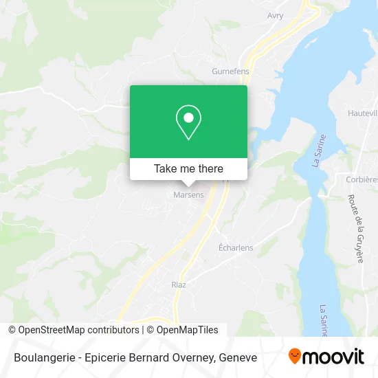 Boulangerie - Epicerie Bernard Overney map