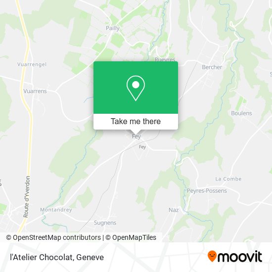 l'Atelier Chocolat map