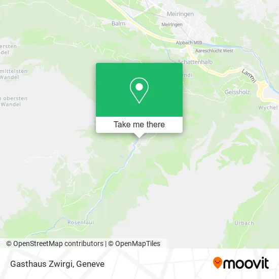 Gasthaus Zwirgi map