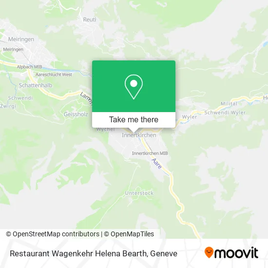 Restaurant Wagenkehr Helena Bearth map