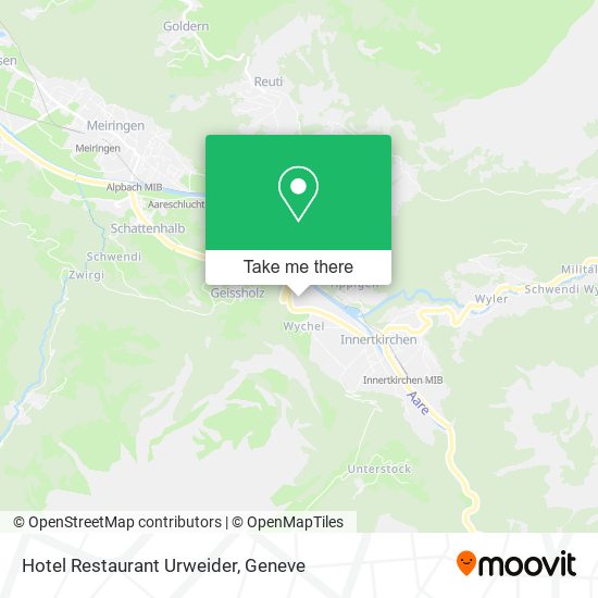 Hotel Restaurant Urweider map